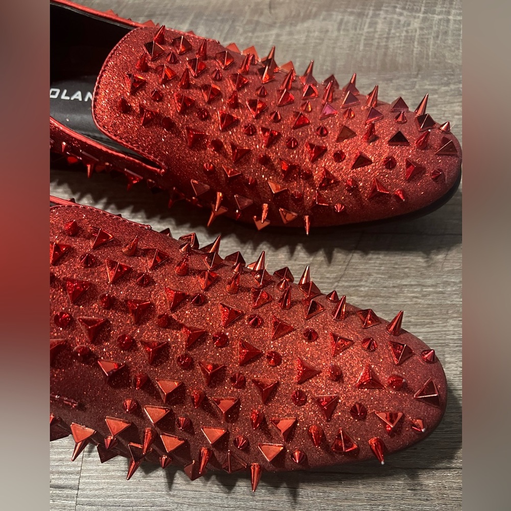 Bolano Men’s Slip-On/Loafer Spiked Luxury Shoe - Picture 8 of 10